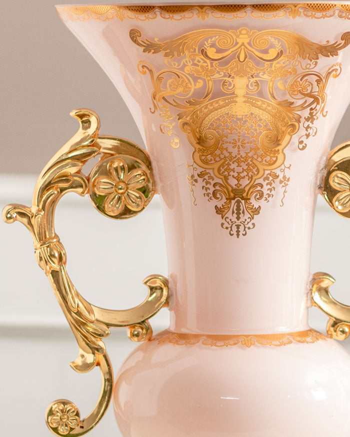 Roksaneh Ornamental Decorative Vase - Magnolia White