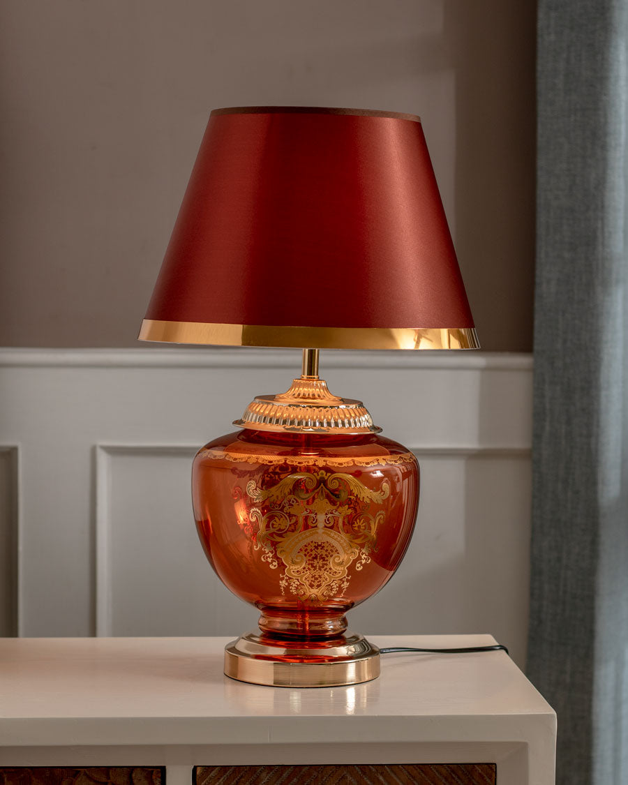Perizad Table Lamp - Clear Amber