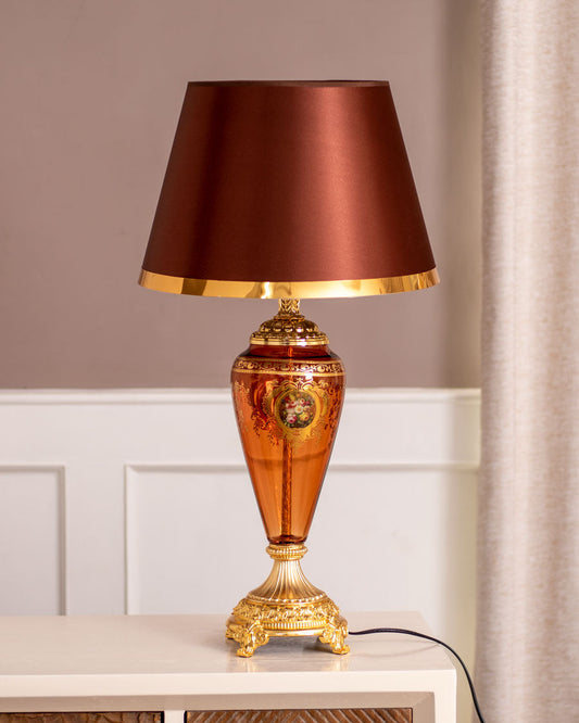 Villeroy Table Lamp - Clear Amber